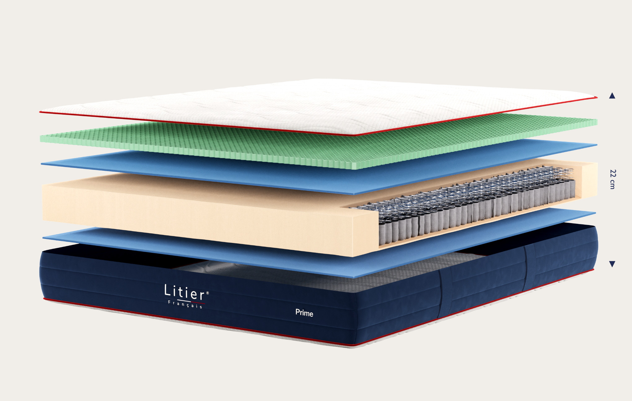 Matelas Hybride Prime - Reconditionné