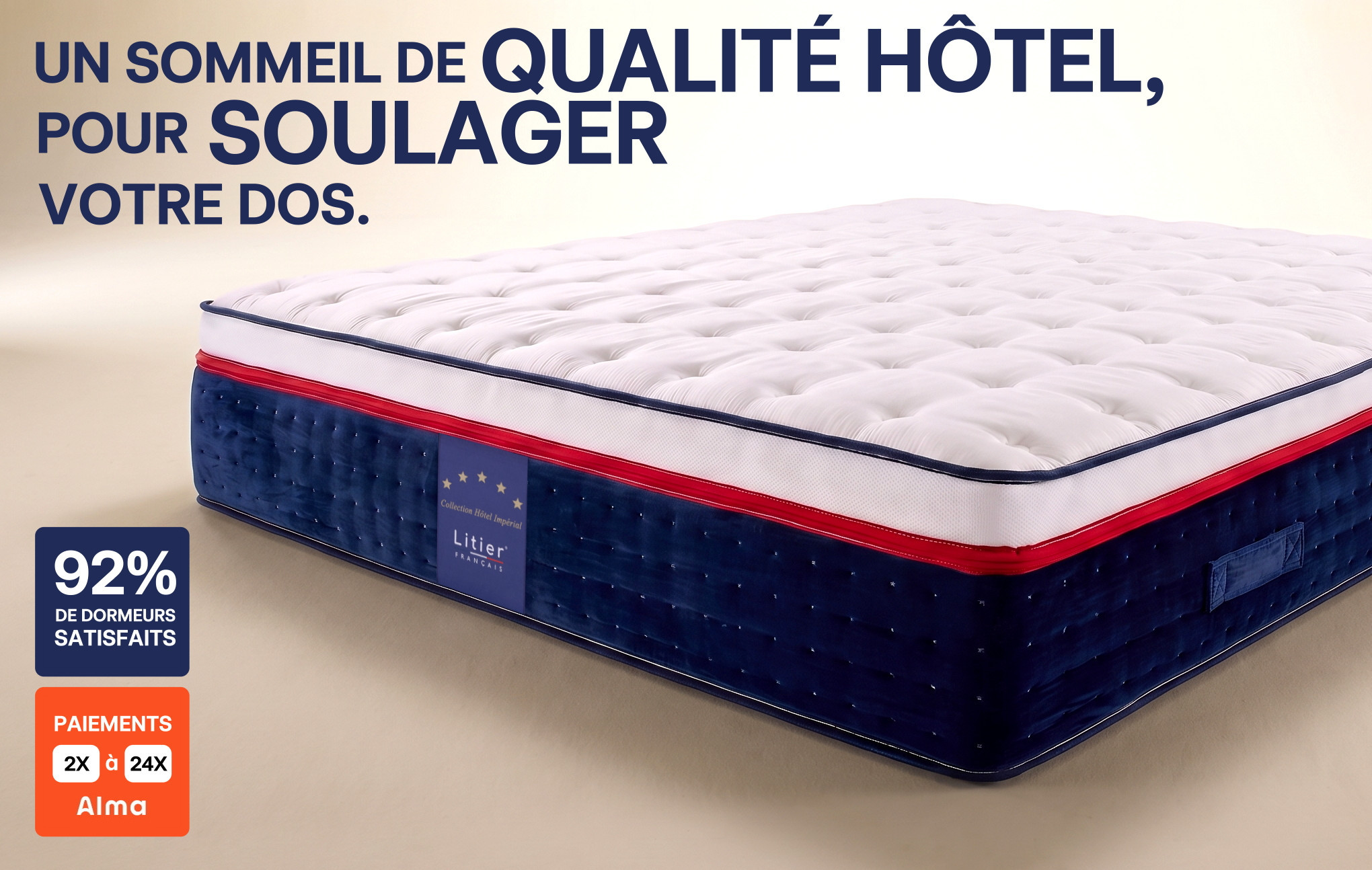 Matelas Pro Hôtel Impérial - Reconditionné